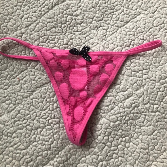 Pink Polka Dot Negligee and Panty Set NWOT - Picture 9 of 9